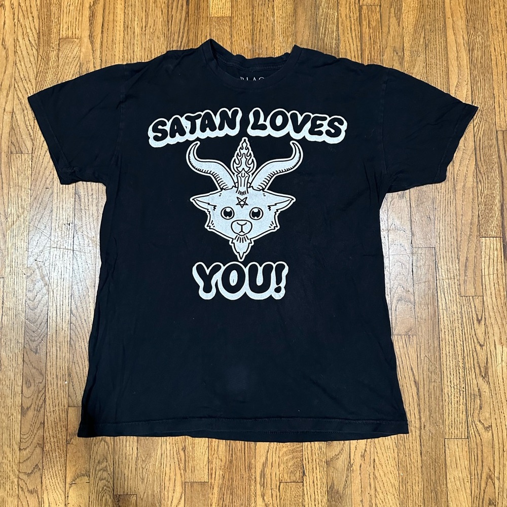 Unisex BlackCraft Baby Baphomet Tee Large.
